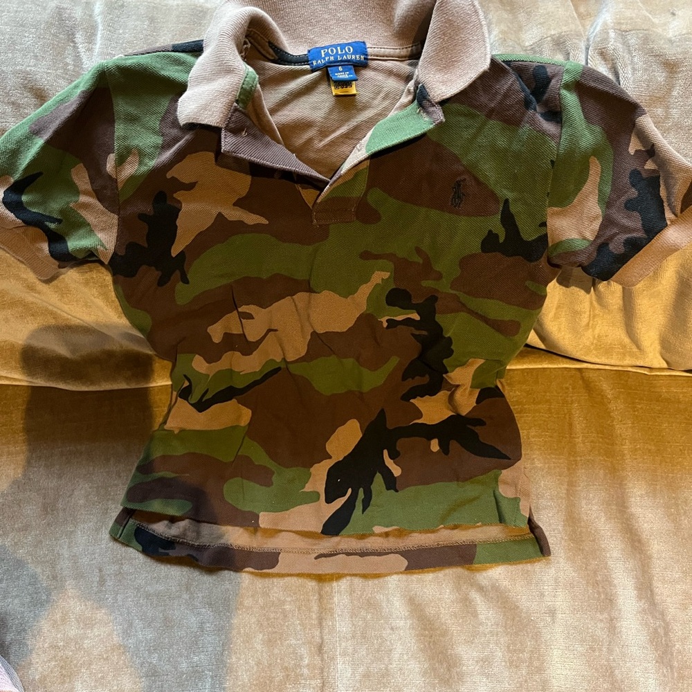Polo by Ralph Lauren Kids Green Camouflage Polo